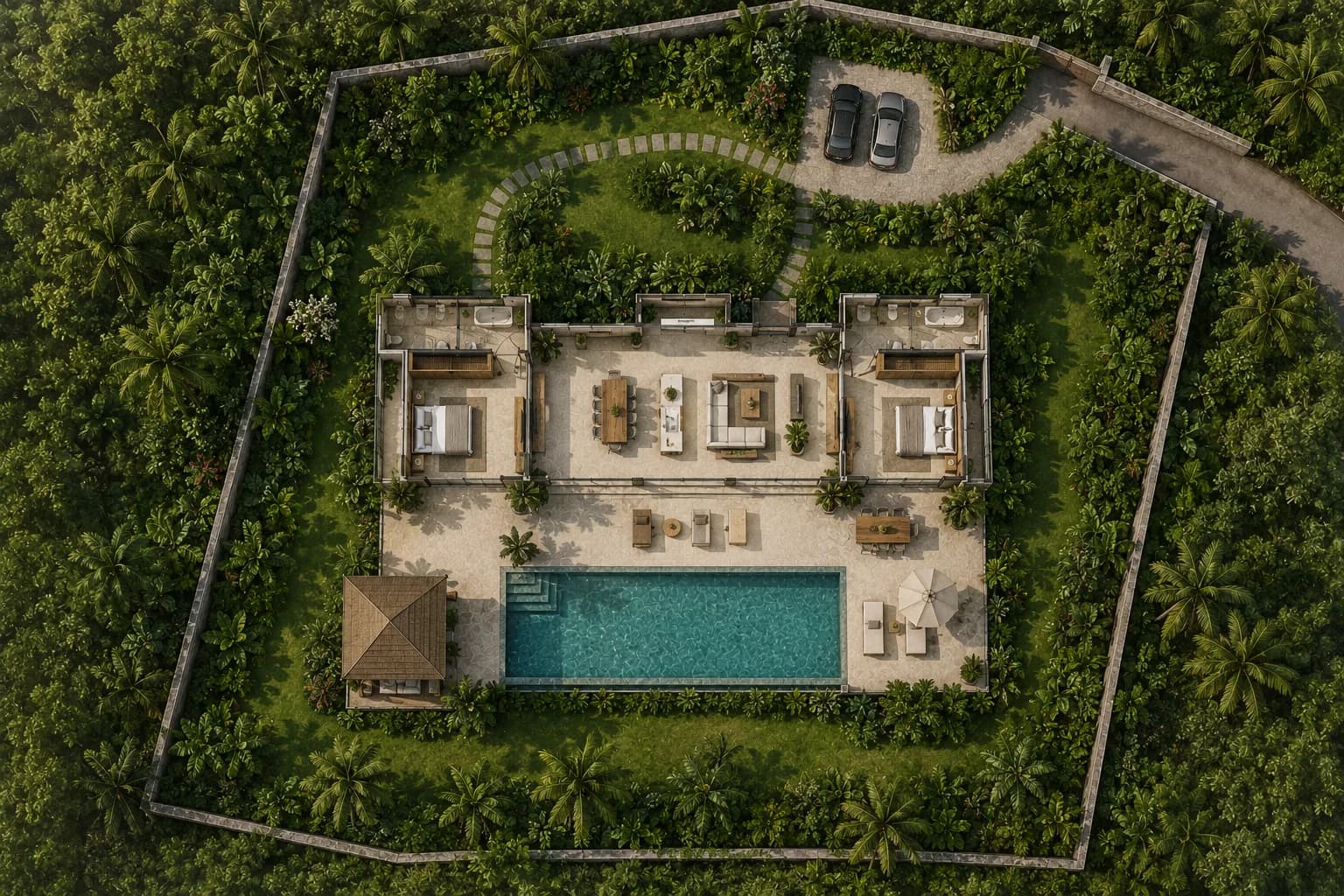 Kalibukbuk Kust masterplan — Villa Lena
